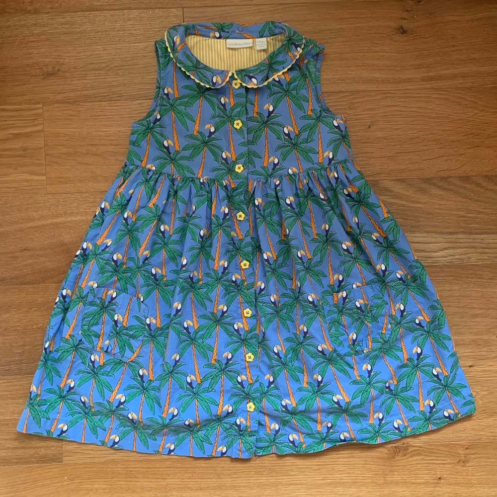 JoJo Maman Bébé Toucan Print Shirtdress